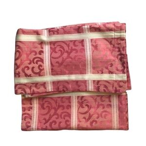 Tommy Hilfiger Luxury Damask Scrolled Pair of Pillow Shams King Size 38”X 23”